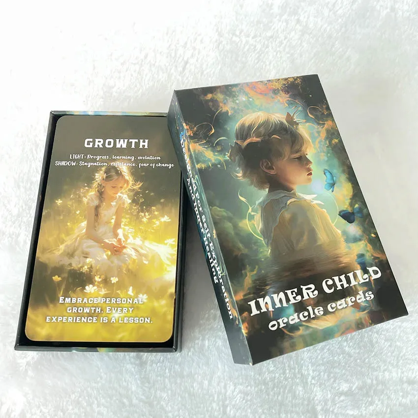 Inner Child Oracle Cards, Tarot Cards, Inner Healing, 12x7cm Tarot Deck, 56-Cards 3
