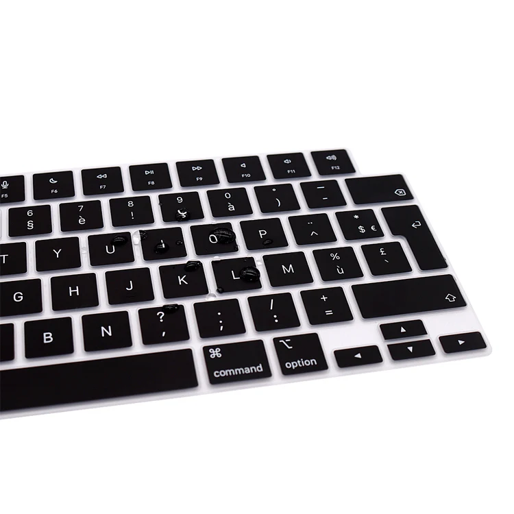 French AZERTY France Keyboard Cover Skin for MacBook Air 13 M2 13.6 Inch  2022 MacBook Pro 14 2021 M1 Pro/Max & MacBook Pro 16