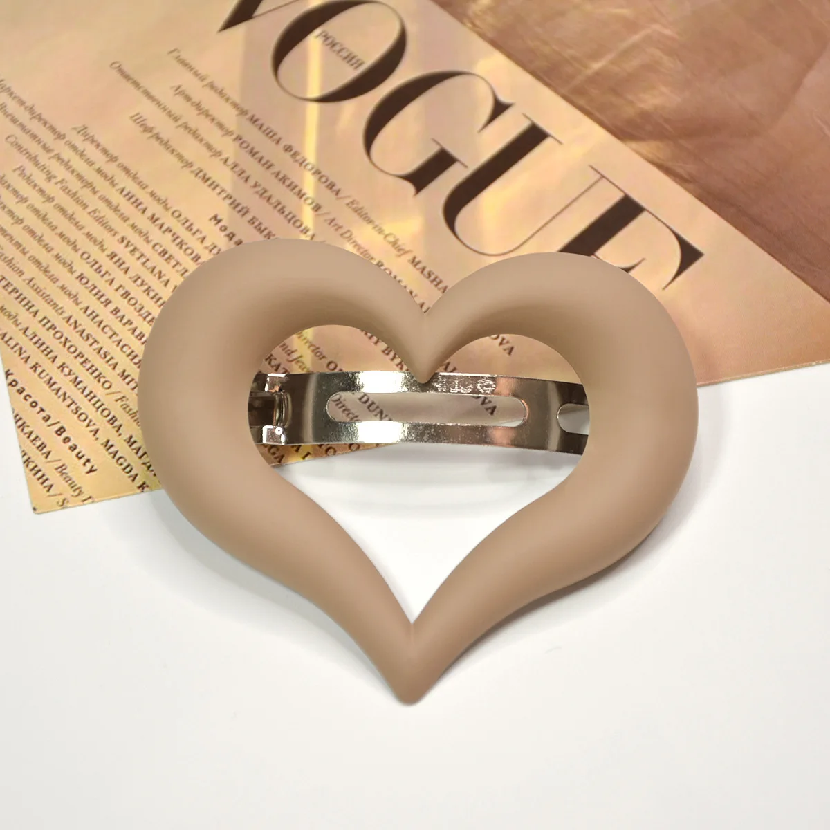 Pince À Cheveux En Forme De Cœur Doux Grande Taille Accessoires Pour