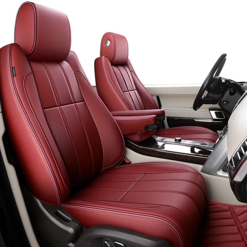 For Range Rover Sport Custom Nappa Leather Car Seat Covers Interior Protector Accessories For Land Rover Discovery 4 5 Evoque