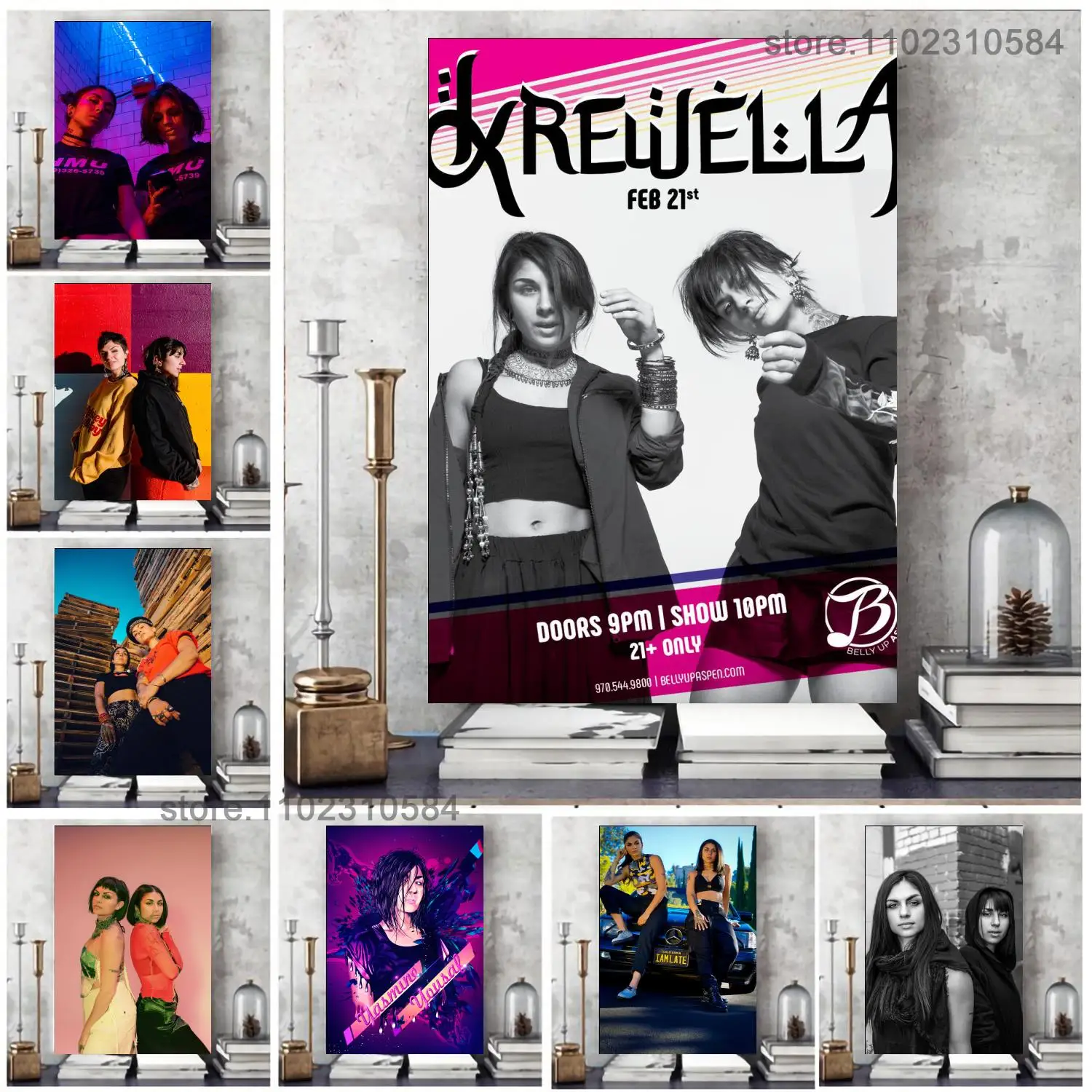 

krewella poster Wall Art Canvas Posters Decoration Art Poster Personalized Gift Modern Family bedroom Painting