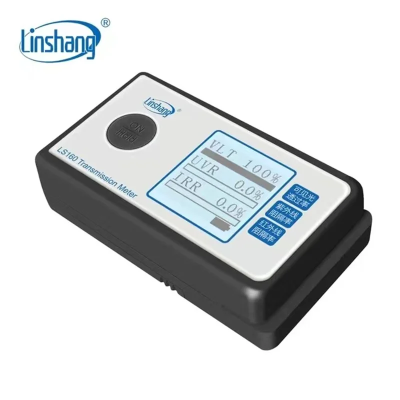 Tint Meter LS160 Linshang Portable Solar Film Transmission Meter Test Window Tint UV IR Rejection Visible Light Transmittance