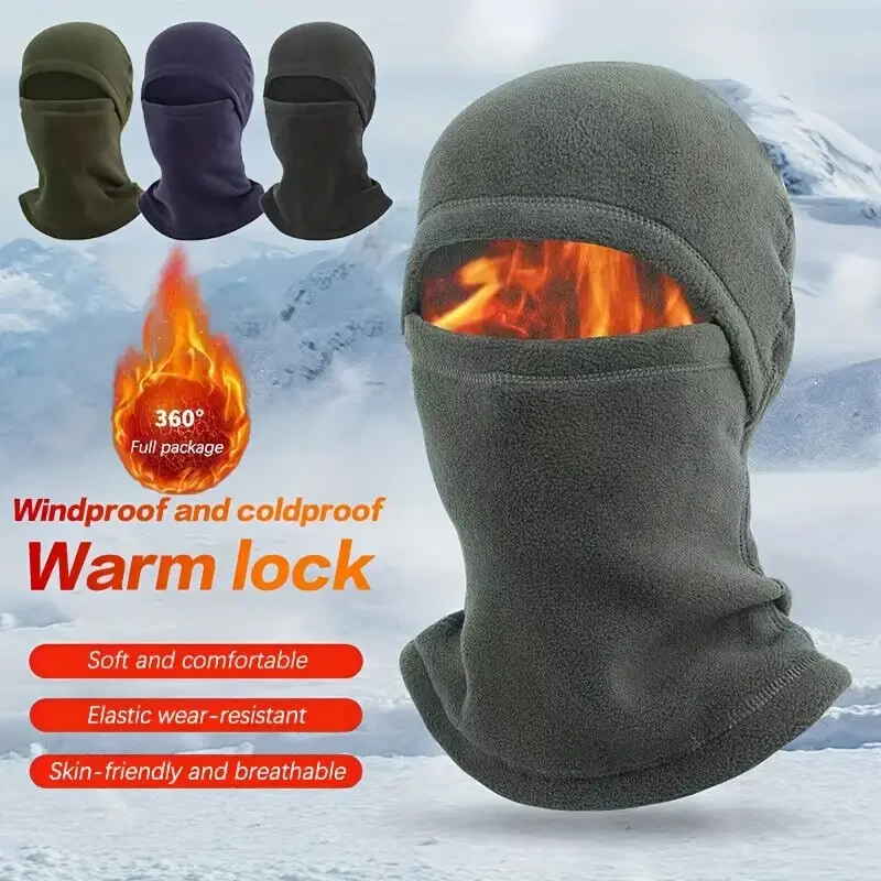 Winter Cycling Mask Thermal Windproof Balaclava Ski Mask Men Women Warm Polar-fleece Outdoor Sport Motorcycle Face Mask