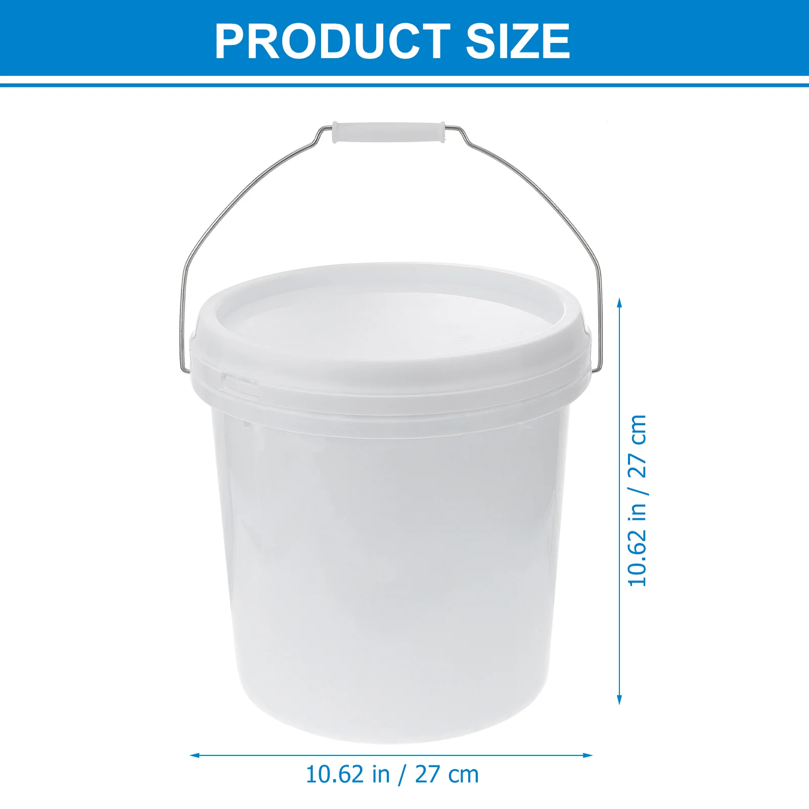 20 Liter Clear Plastic Bucket with Lid and Handle - China 20L Printed  Plastic Pail, Plastic Bucket with Lid