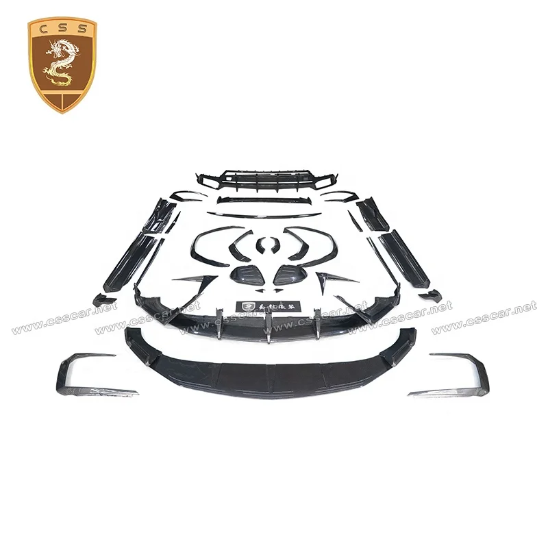 

Car Styling Carbon Fiber Spoiler Side Skirts Mirror Cover Front Lip Fit For Lambor Urus Modification Tc Style Body Kit
