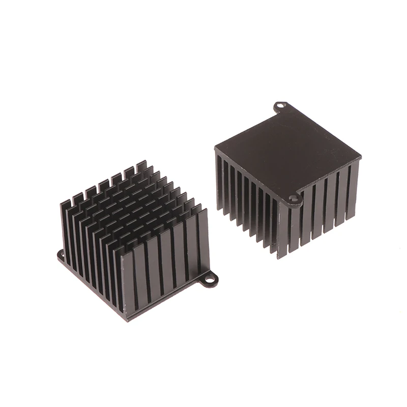 3D Printer Parts Heatsink Aluminum Cooling Heat Sink Radiator Black Heat Dissipation With Ears Motherboard Heat Sink 37*37*30MM - 5