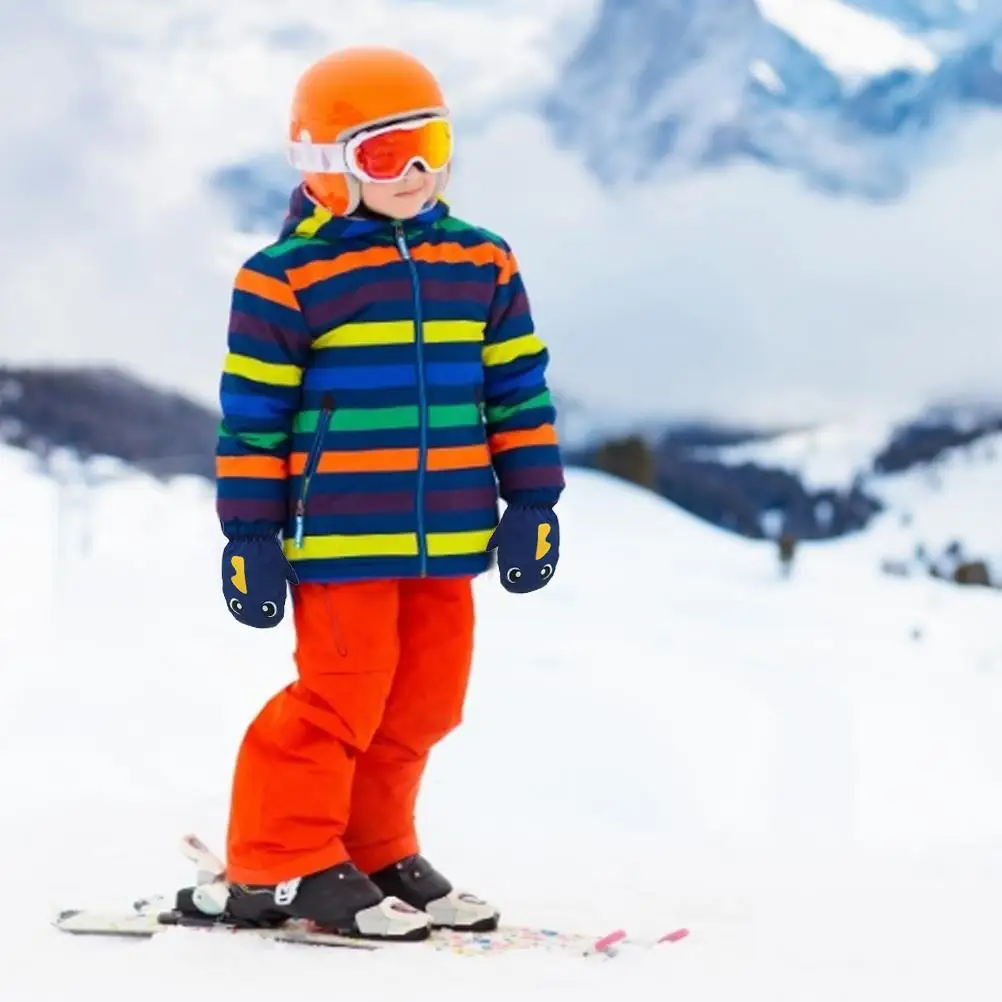 1 Pair Baby Mitten for Winter Kids Boys Girls Outdoor Warm Gloves Waterproof Windproof Ski Gloves Baby Mitten for Winter