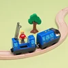 Battery Operated Locomotive Pay Train Set Fit for Wooden Railway Track Powerful Engine Bullet Electric Train for Boys Girls Gift 3