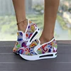 Women Sneakers New Embroidery Thick Platform Sneakers Women Breathable Mesh Loafers Spring Autumn Slip on Casual Shoes for Women 5