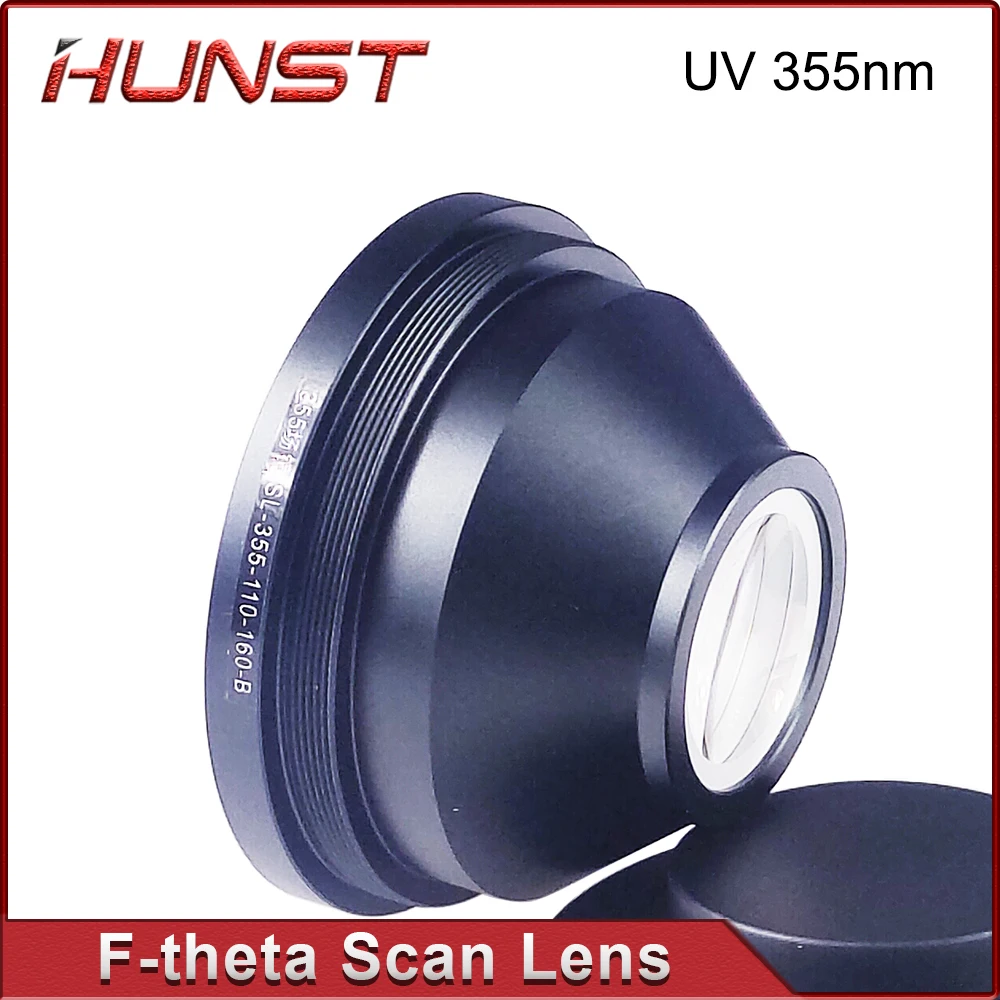 HUNST F-theta 투시 필드 렌즈, UV 레이저 마킹 기계 부품용, 355nm, 110x110-300x300mm