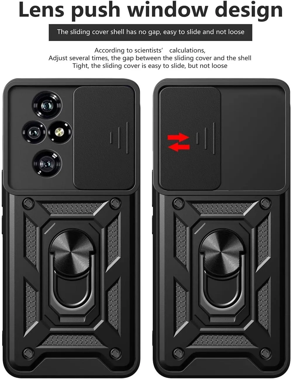 حافظة دروع مع حلقة حماية للعدسة ، حامل مغناطيسي ، غطاء لشرف توي لايت ، شرف