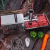 #22 1.5HP Electric Stainless Steel Commercial Grade Meat Grinder & Sausage Stuffer 1100 Watts 485 LBS Per/Hr 3