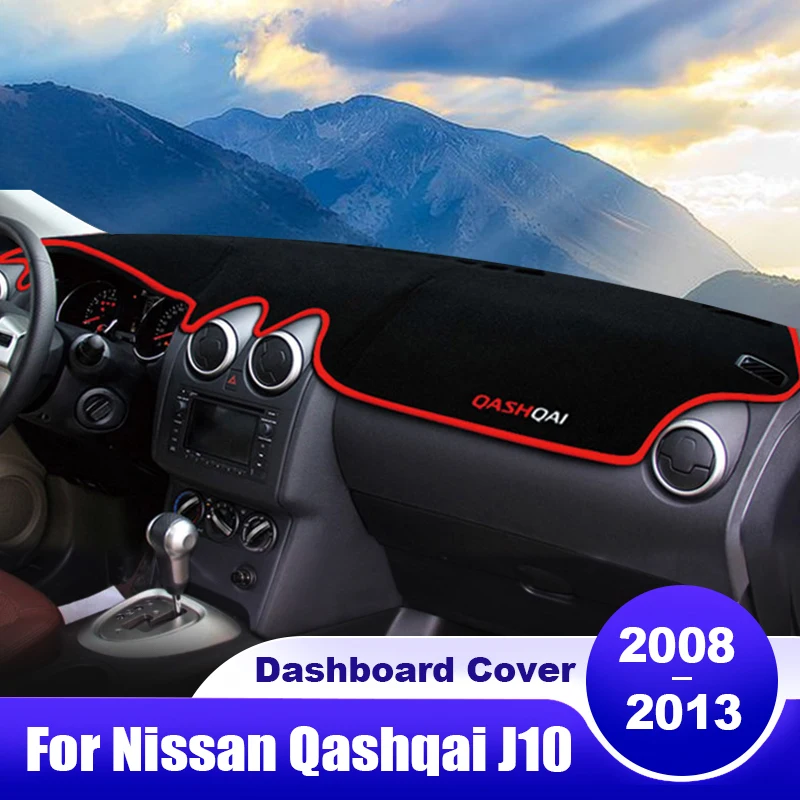 

Чехол для приборной панели автомобиля Nissan Qashqai J10 2008 2009 2010 2011 2012 2013, Противоскользящий коврик, аксессуары