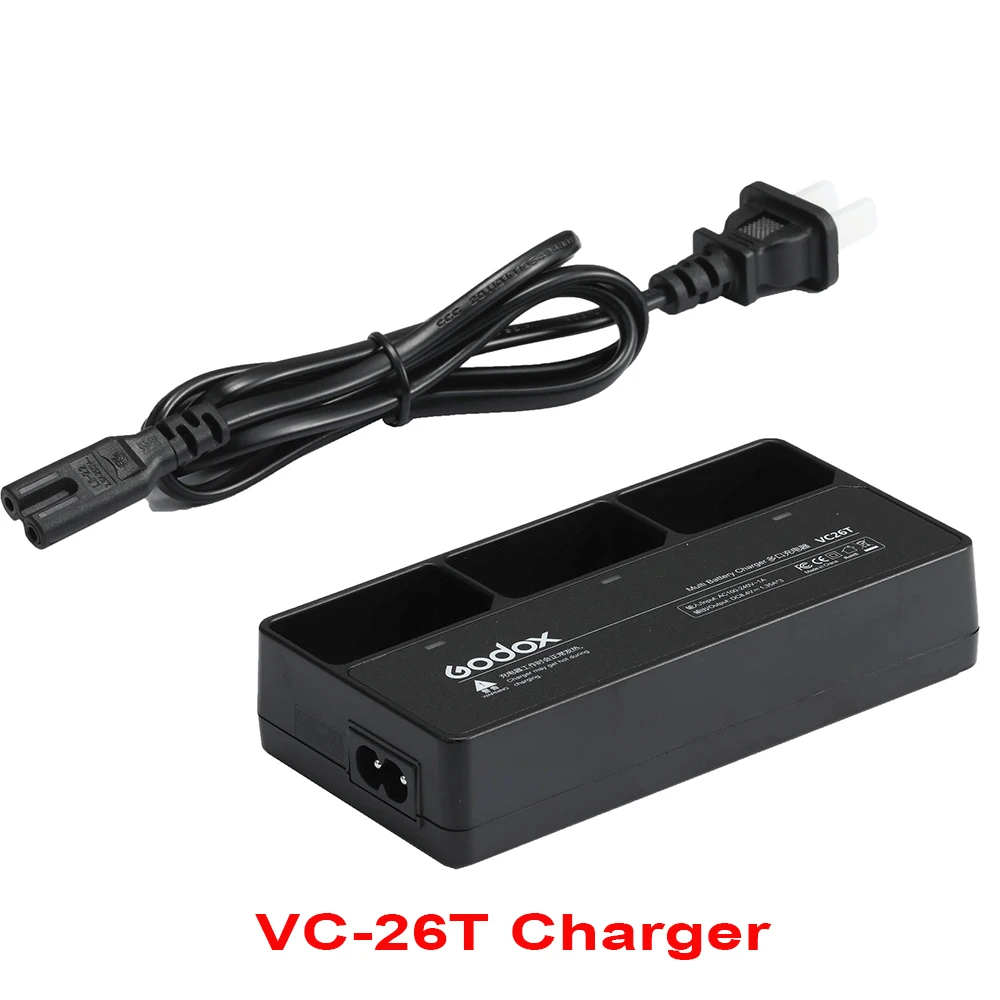 Versatile Godox USB and AC Multi Charger for Camera Flash Batteries