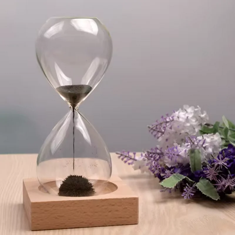 

Magnetic Hourglass Exquisite Home Office Desktop Decoration Sand Timer Newest Creative Sandglass Fashionable Souvenir Timeglass