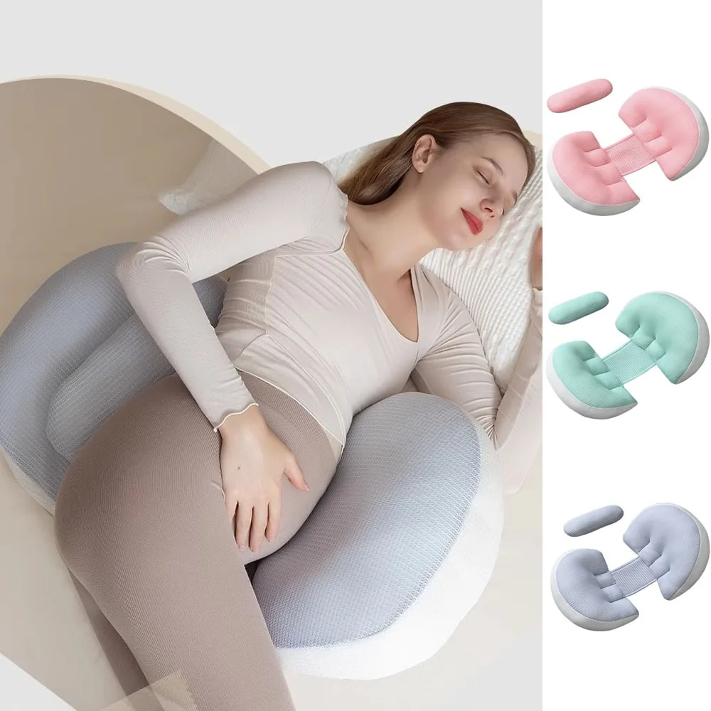 High Quality Soft Maternity Pillow Breathable Adjustable Pregnant Women Pillow Multi-Functional Waist Pad