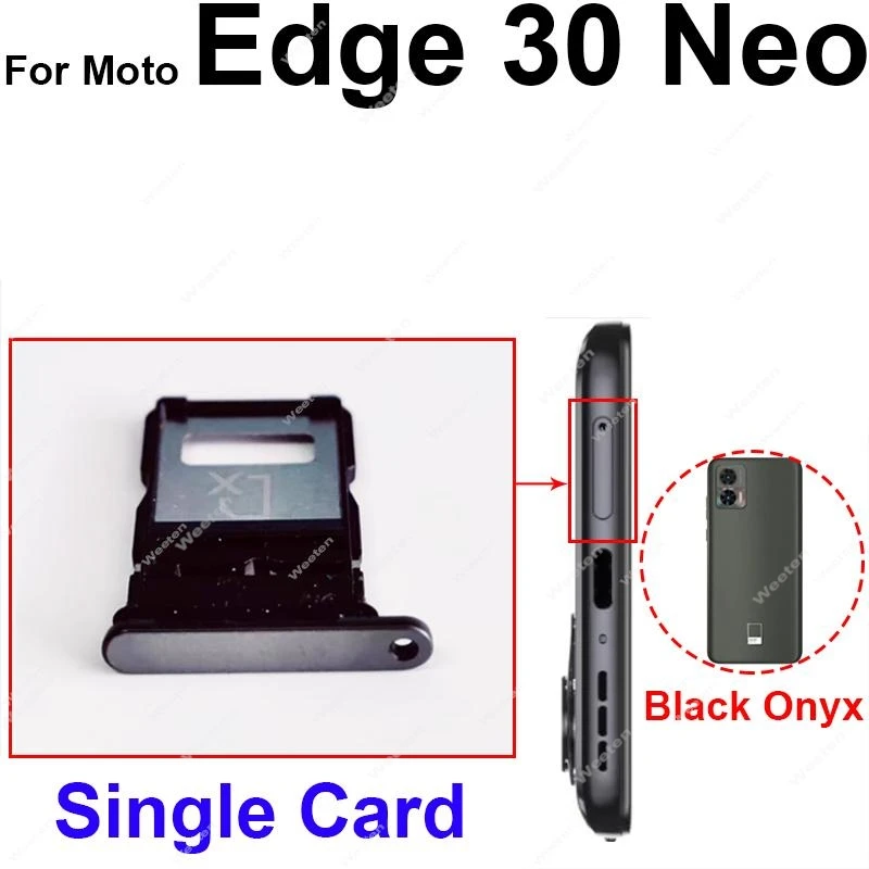 For Motorola MOTO Edge 30 Pro Neo X30 SIM Card Tray Holder Dual
