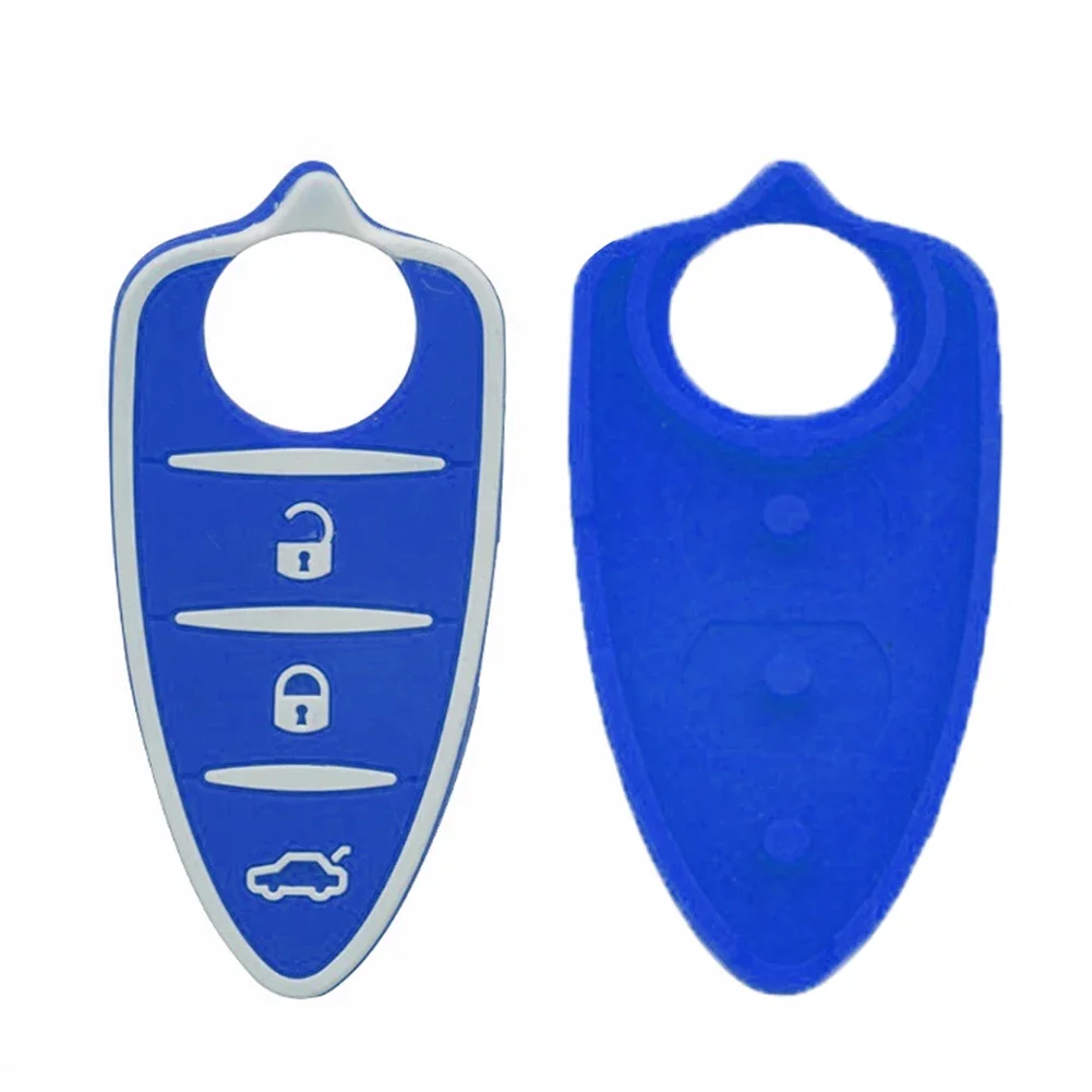 Multicolor 3-Button Car Remote Key Shell Pad - Stylish Accessories
