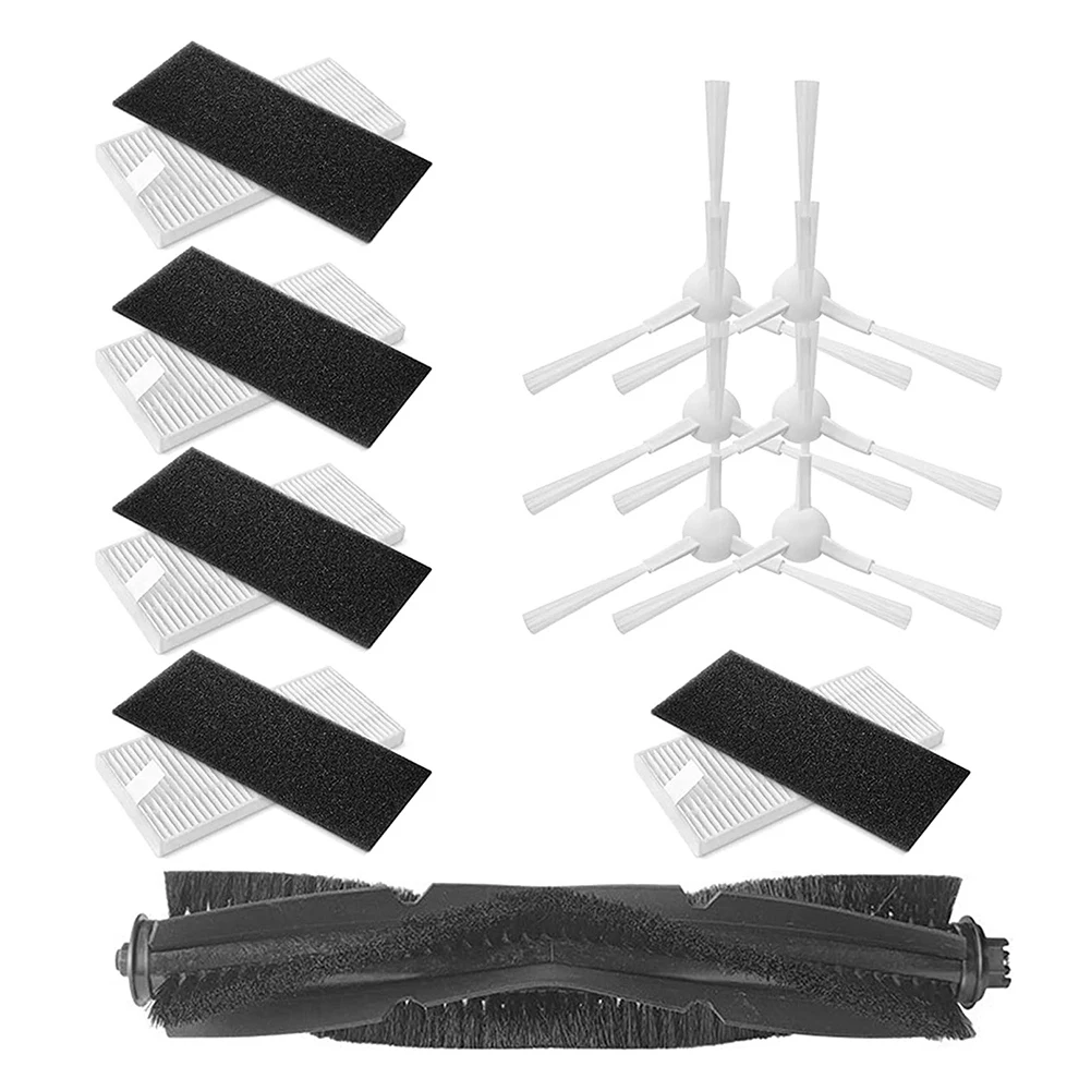 Replacement Parts Roller Brush Side Brushes HEPA Filters Compatible for Neabot Q11 Robot Vacuum Cleaner Accessories 8 pcs cleaning main side brush filters brushes for kyvol cybovac filters e20 e30 e31 vacuum cleaner replacement parts