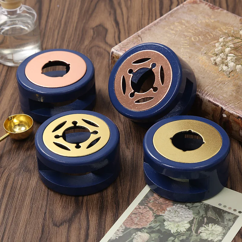 Description Picture 2 of itemRetro Solid Wood Sealing Wax Burner Sealing Wax Melting Pot Wax Seal Holder Spoon Wax Heater Furnace Stove DIY Craft Supplies