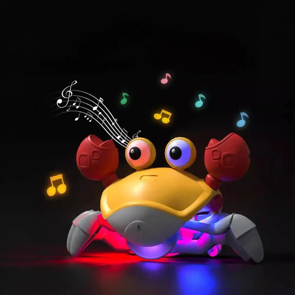 Induction Escape Crab Baby Heads Up Exercise Crawling Toy Musical Educational Toddlers Electronic Pets 3