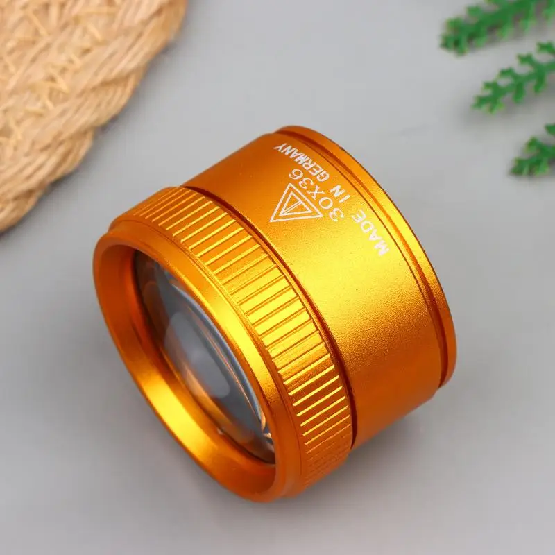30X36mm 돋보기 K9 광학 렌즈 단안경 시계 보석 동전 우표 정밀 작업 검사 루페 도구