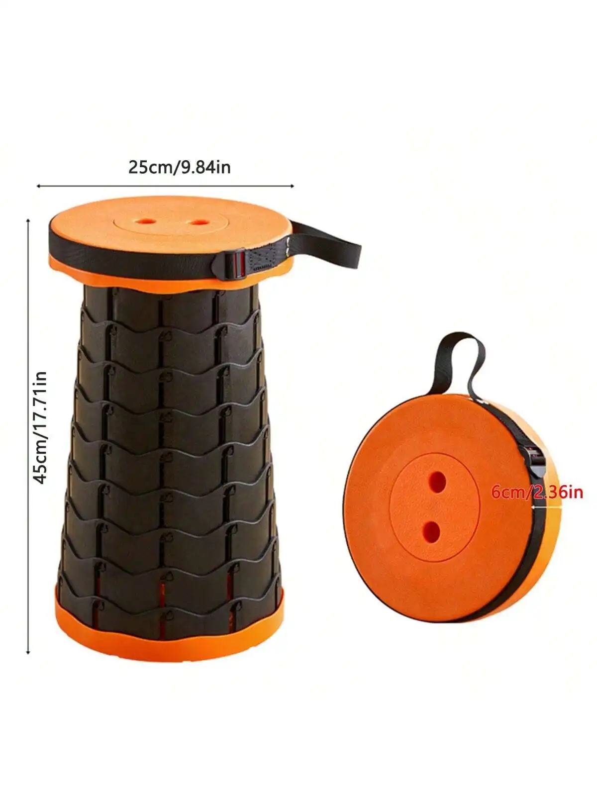 Retractable Stool Outdoor Telescopic Folding Travel Queue Portable Adjustable Height Fishing
