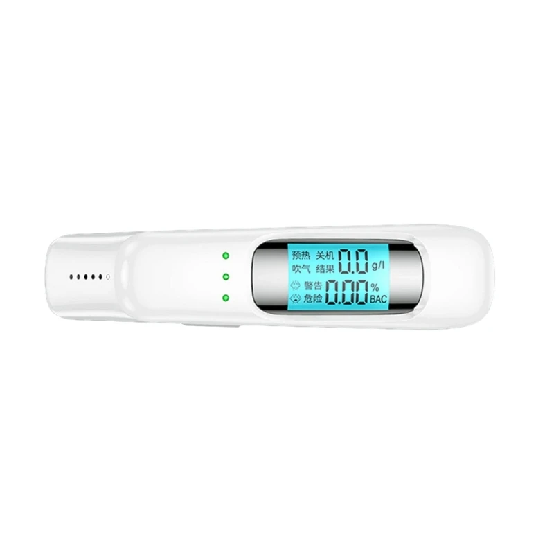 알코올 측정기 충전식 알코올 테스터 디지털 백라이트 LED 조명 BAC 테스터