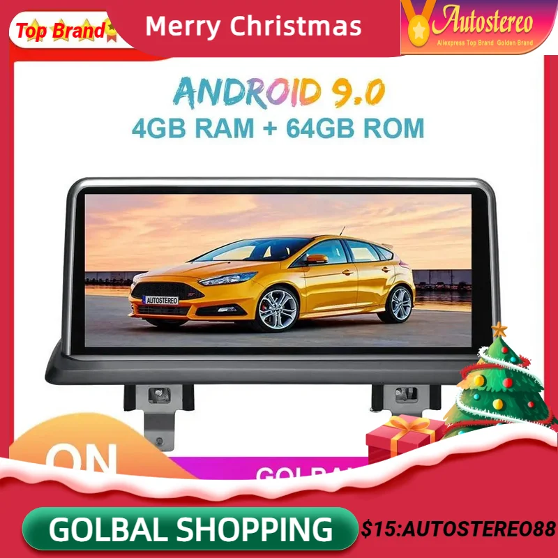 

Автомобильный стереоприемник IPS для BMW E87, E81, E82, E88, Android 13, 4 + 64 Гб ОЗУ, GPS-Навигационный экран, Wi-Fi, Google Carplay, Idrive