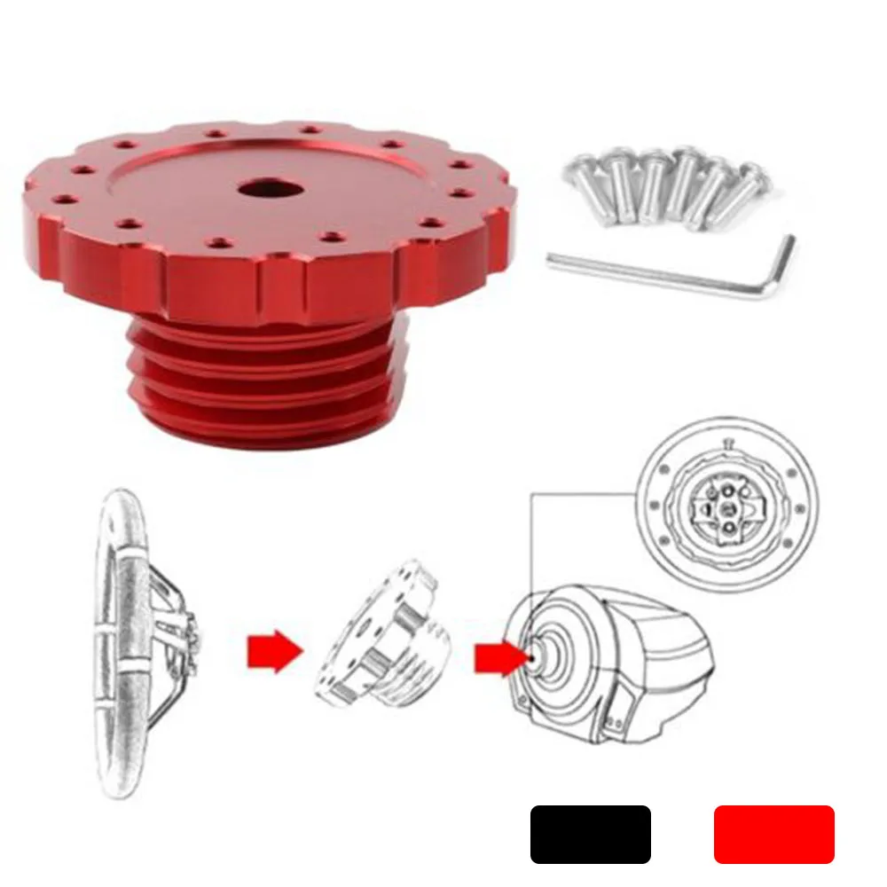 Gioco Adattatore Volante Connessione Alluminio Per Thrustmaster Tx T300 T500 Ts Rosso Nero