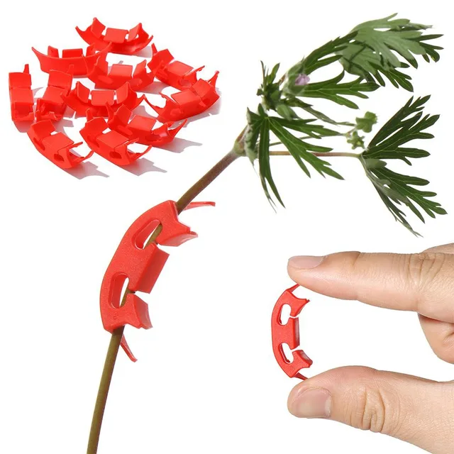 10PCS 3.5*1cm Gardening Fixer 90 Degree Plant Bender Trainer Plant Support Guides For Plants Clip Bending Twig Clamp Accessories 3