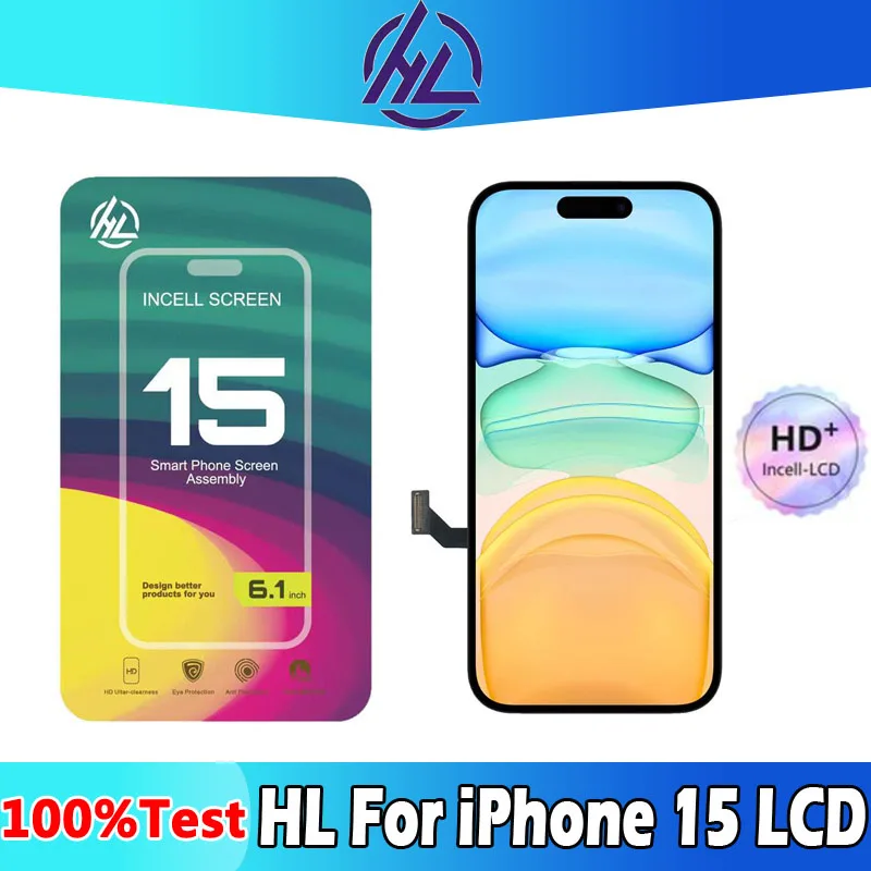 DISPLAY LCD PER APPLE IPHONE 15 A2846 RICAMBIO SCHERMO INCELL Nuovo