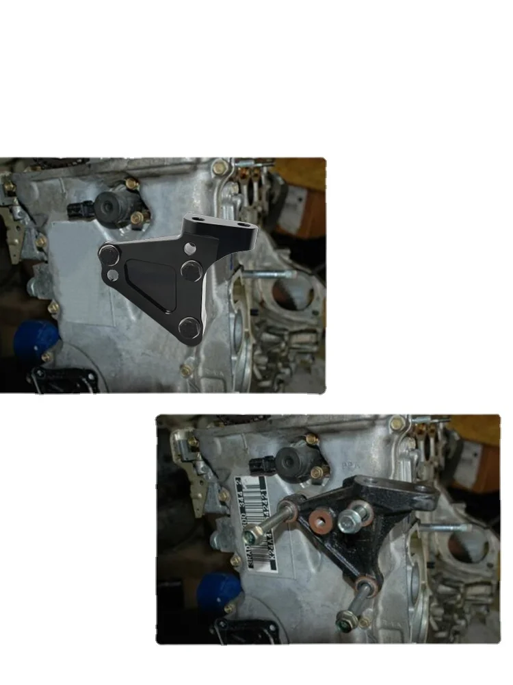 Фото Крепежный кронштейн для блока двигателя Honda K-Series K20A K24A K20Z K24Z, серебристо-черный №3