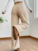 Autumn Winter Solid Women Plush Warm Fleece Wool Pants Casual Loose Drawstring Women High Waist Comfortable Material Sweatpants 4