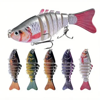 5-Piece Multi-Jointed Swimbait Lure Set 1