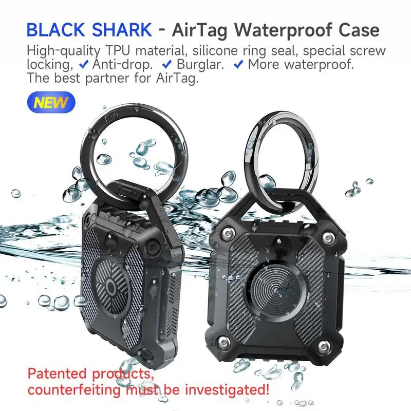 Cover For Apples Air Tag Waterproof TPU Case Protective Shell Tracker Accessories Anti-scratch Sleeve Keychain Air Tag Case