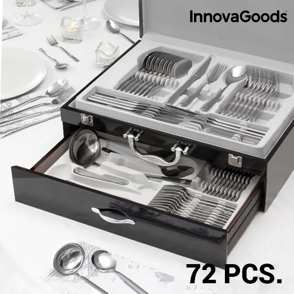 Набор столовых приборов InnovaGoods Cook De Lux из нержавеющей стали (72 шт.) | Дом и сад