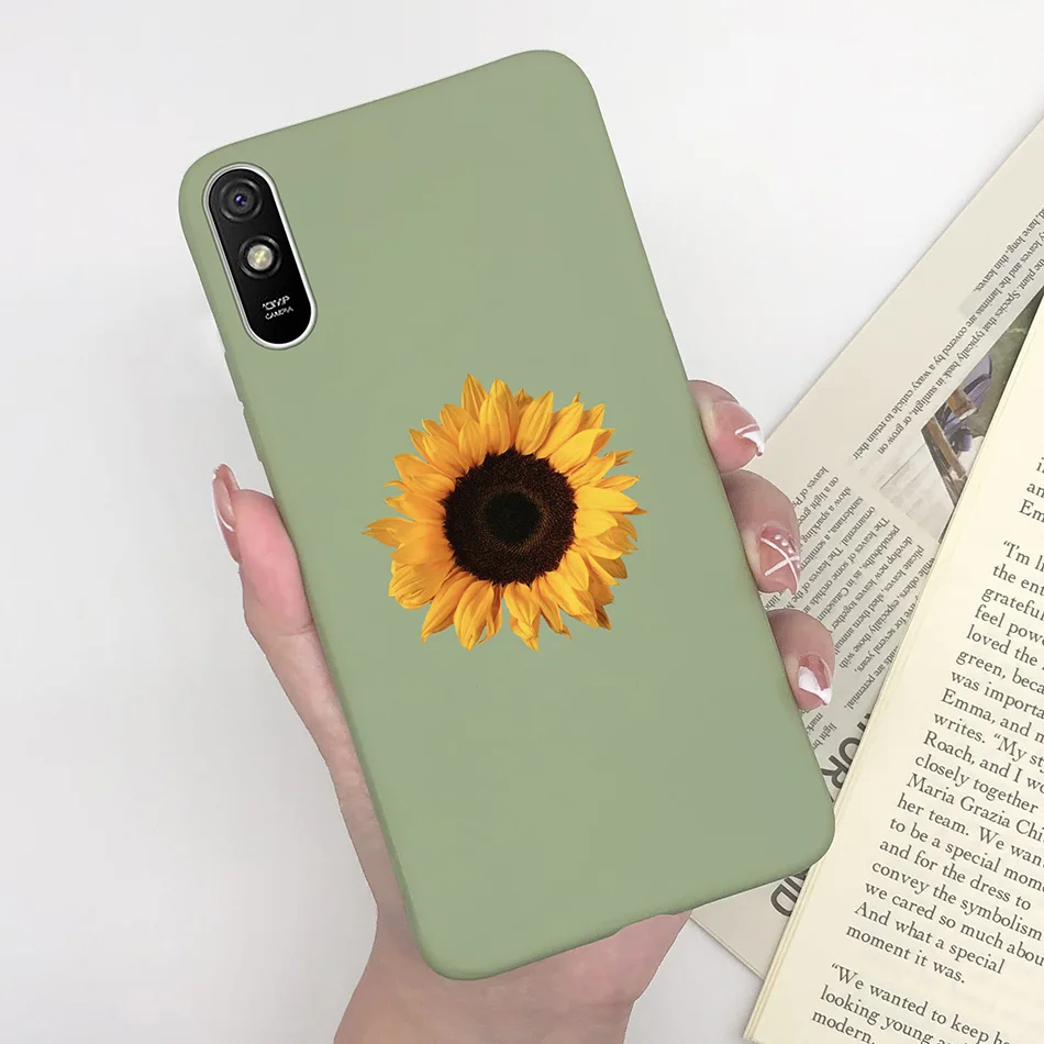 thumbnail image 1 of For Xiaomi Redmi 9 9C 9A Case Silicon Fashion Flower Girls Heart Cute Phone Cover Back Cases For Redmi 9 C Redmi 9 A Case Fundas, 1 of 5