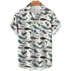 2024 Summer Men's Shirts Sea Animals Seahorse Fish 3d Loose Hawaiian Casual Short Sleeve Tops 1