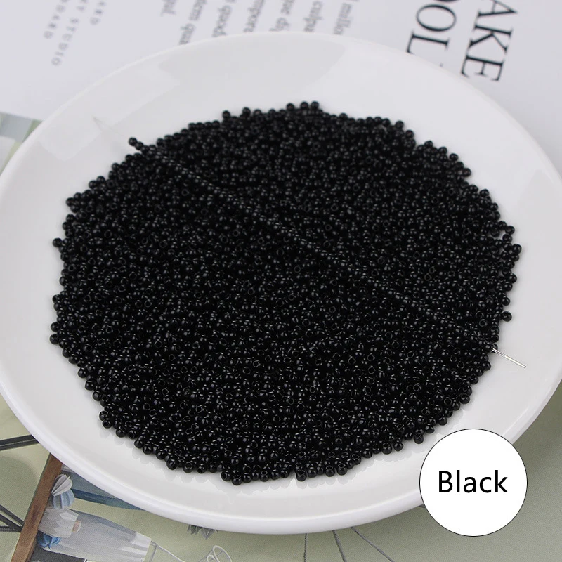 Tschechische Uniform Runde Glas Kleine Perlen Candy Farbe Mini Handwerk Perlen Für DIY Handgemachten Schmuck Machen Zubehör 12 Gramm/los – Detail 4
