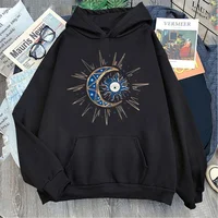 New Vintage Devil's Eye Printing Graphic Hoodie Women Autumn Casual Street Fashion Loose Soft Y2K Streetwear Long Sleeve Clothes 1