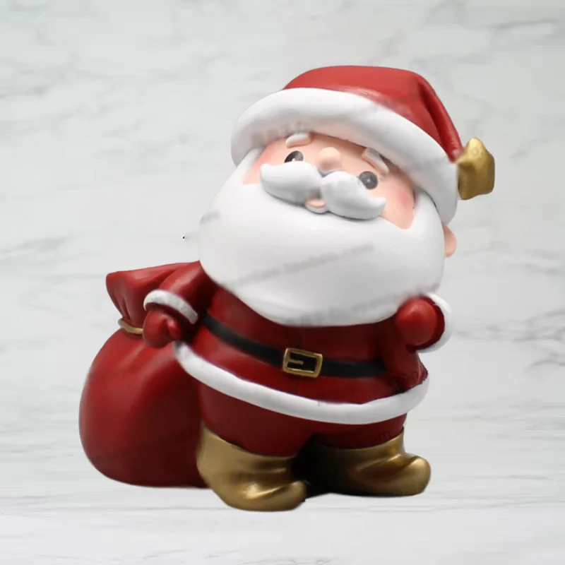 

Anime Figure Santa Claus Pen Holder Desk Organizer Statue 14cm PVC Cute Christmas Penholder Desk Decoration Children Gifts Toys