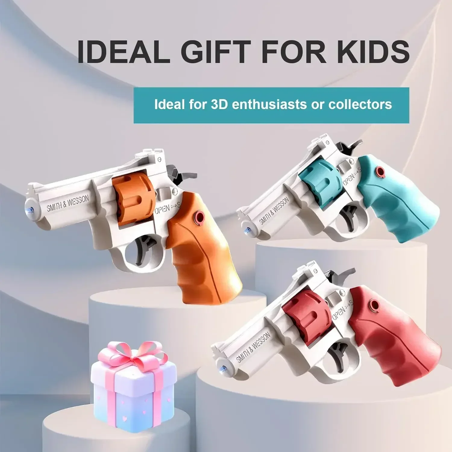 Children Water Gun Revolver Shooting Toy Outdoor Parent-Child Interactive Game for Pool Party Beach Water Sports Toy Boy Gift 6
