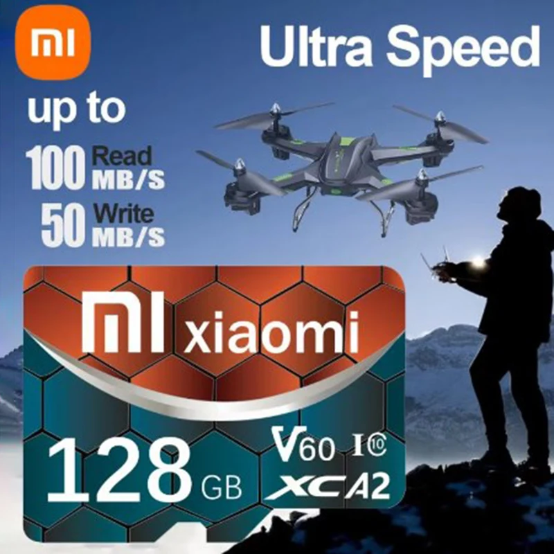 XAIOMI 2TB Mini Memory Card 128GB Class 10 V30 TF Card 1TB SD Card 512GB High Speed Micro TF SD Card 256GB For Nintendo Switch