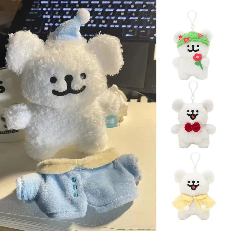 

Милый мягкий брелок 12 см в виде медведя-Тедди, милая идентификация для ремня, рюкзака, сумки, декоративный автомобильный брелок, мягкие игрушки-животные