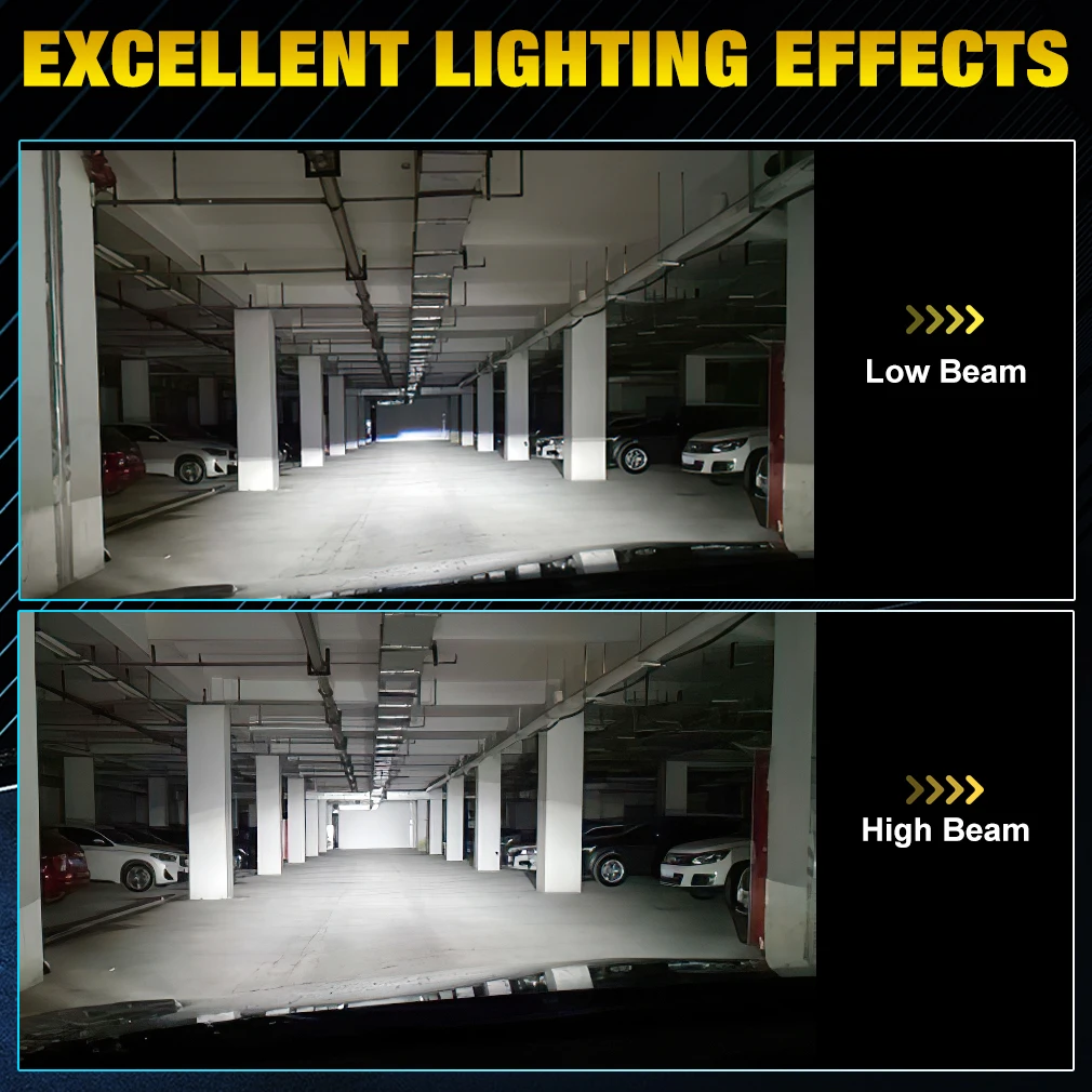 H7 LED Headlight Bulbs XSTORM H7 LED Headlight Bulbs 120W 30000LM 6000K 7035 CSP Headlamp With Turbo Fan Auto Headlight fog