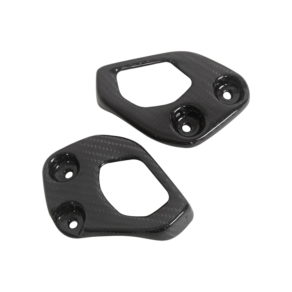 Motorcycle Carbon Fiber Heel Plates Guards Footrest Rear set Accessories For BMW R1250GS + For BMW R1200GS 2013 -