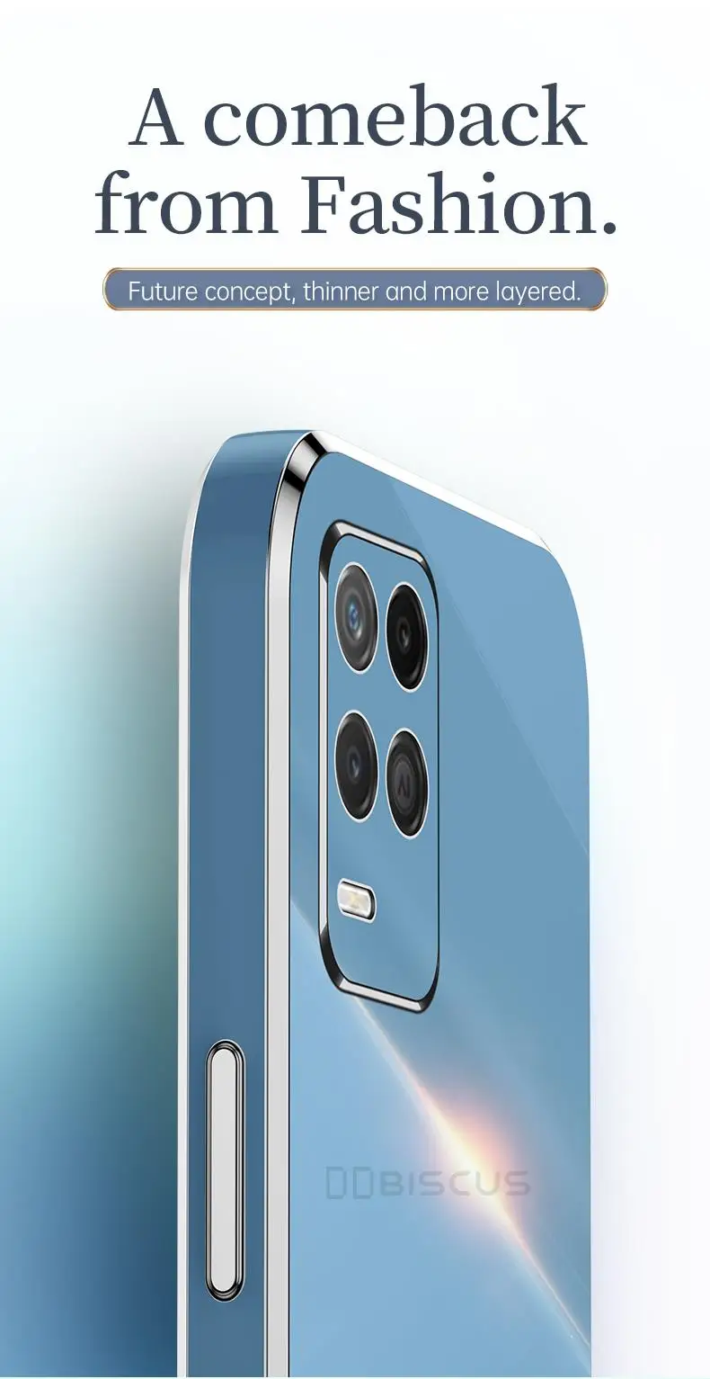 Per il caso di OPPO A16S A53 A53S A16 A15S A15 A74 5G A54 A55 A36 A96 A93 A94 A9 2020 Placcatura di lusso Molle Del Silicone Funda Carca_voghion.com