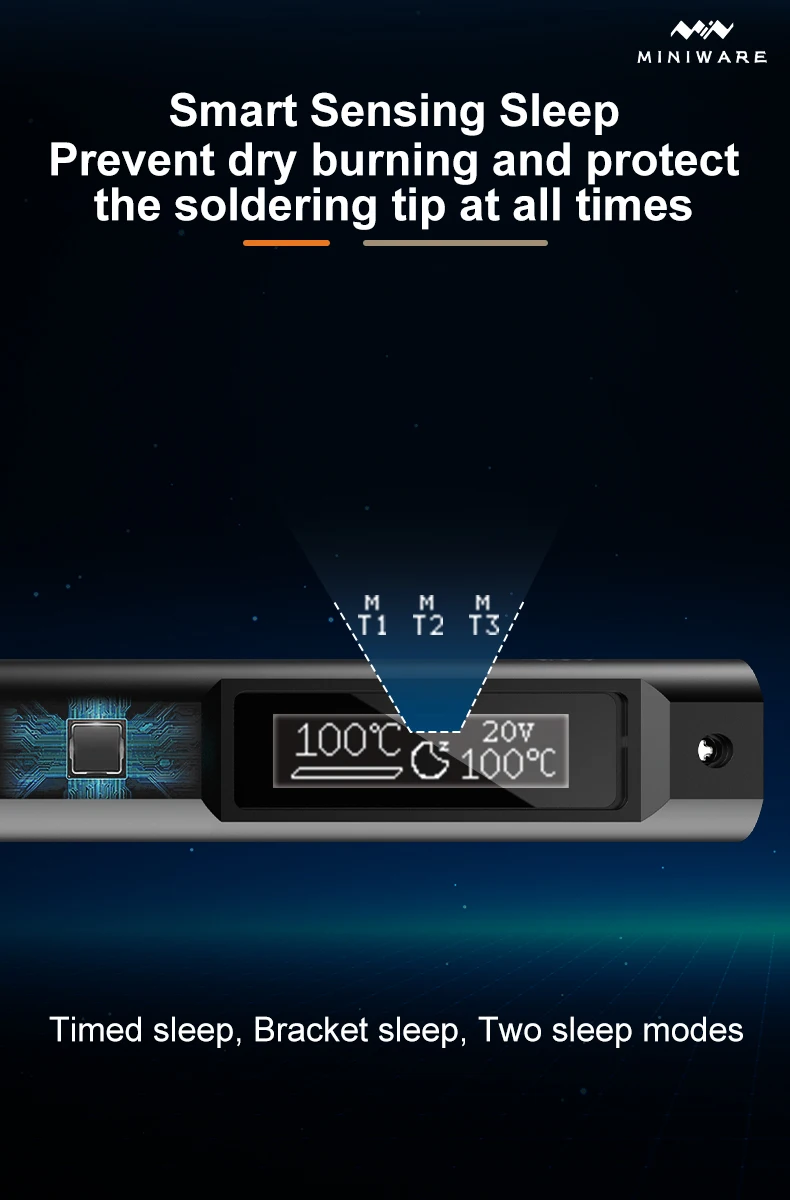 Original TS21 Soldering Iron Portable PD 100W 100-450℃ Adjustable Temperature Pr