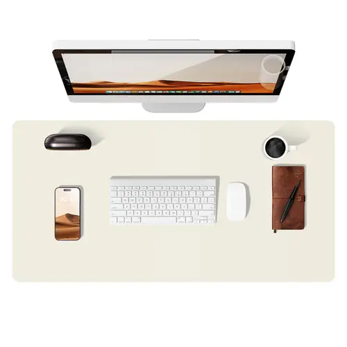 Large Mouse Pad,Office Desk Mat, Leather Desk Pad Protector, Non-Slip PU Leather Desk Blotter, Laptop Desk Pad - Image 25